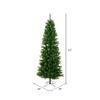 Vickerman 8.5' x 40" Salem Pencil Pine Artificial Christmas Tree with 859 PVC Tips, Metal Hinged Branches, and Metal Tree Stand view 4