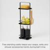 YAMAZAKI Home Tower Bath Rack - Bathroom Shower Storage Holder, Caddy Shelf Organizer - Large, 26" - Steel - view 4