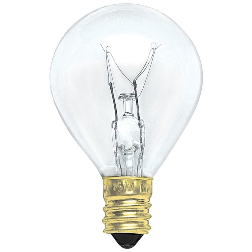 25 Watt Clear 120V Candelabra (E12) Base S11 Sign Bulb (25S11/2C)
