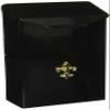 Gibraltar Mailboxes Classic Small Capacity Galvanized Steel Black, Wall-Mount Mailbox, BW110000 view 1