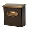 Gibraltar Mailboxes Designer Locking Medium Capacity Galvanized Steel Venetian Bronze, Wall-Mount Mailbox, DMVKGV04 view 1