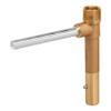 Underhill Quick Coupler Key Tool for Coupler Valve, 3/4-Inch MPT x 1/2-Inch FPT Outlet, Sprinkler Garden Irrigation System, Solid Brass, QK-075 view 1