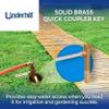 Underhill Quick Coupler Key Tool for Coupler Valve, 3/4-Inch MPT x 1/2-Inch FPT Outlet, Sprinkler Garden Irrigation System, Solid Brass, QK-075 view 2