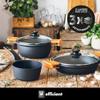 Braisogona Efficient Low Casserole with Lid, 30 cm, Cast Aluminium, Grey, 30 x 30 x 30 cm view 2