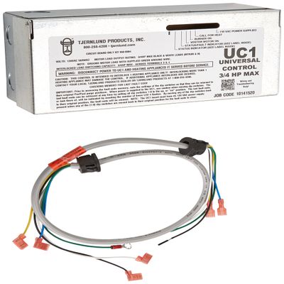Tjernlund UC1 Universal Safety Interlock Control for Sidewall Power Venters, Draft Inducers and Combustion Air Fans