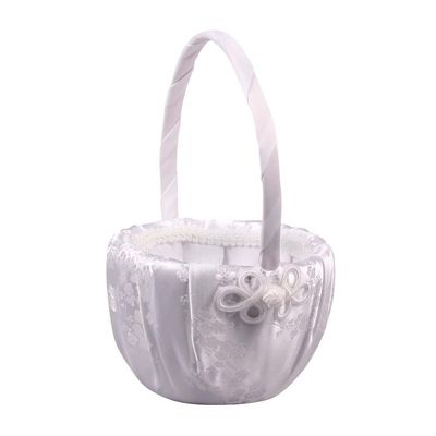 Ivy Lane Designs Beverly Clark Wedding Accessories Cherry Blossom, Flower Girl Basket, White