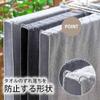 Shimomura Planning 26608 Towel Hanger, 12 Sheets Together, Made in Japan, Durable Stainless Steel, Space Saving, Foldable, Stored, Bathroom Drying, Indoor and Outdoor Use, Laundry Dryer, Tsubamesanjo view 3