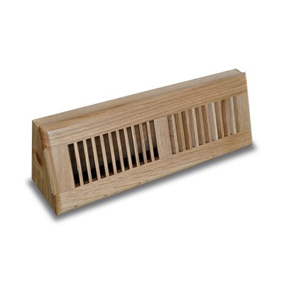 Truaire 15-Inch, Natural C168-OBF (Duct Opening Measurements) Floor Supply Solid Oak Baseboard Diffuser, Finish