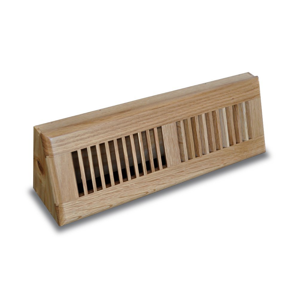 Truaire 15-Inch, Natural C168-OBF (Duct Opening Measurements) Floor Supply Solid Oak Baseboard Diffuser, Finish