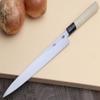 Yoshihiro Blue High Carbon Steel Hongasumi Yanagi Sushi Sashimi Chef's Knife 9.5 Inch Magnolia Handle view 3