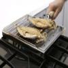 Shimomura Kihan 26694 Grilled Grill, Made in Japan, For Gas Stoves, Long Fire, Charcoal Grill, Fish, Vegetables, Mochi, Roasted Eggplant view 3