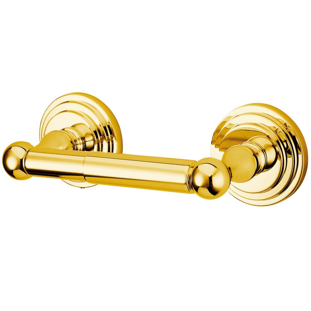 Kingston Brass BA2718PB Milano Toilet Paper Holder, Polished Brass,9-1/4" Length
