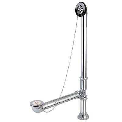 Kingston Brass CC2091 Brass Claw Foot Bath Drain, 27-Inch,Polished Chrome