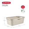 Curver Style 45 Litre Laundry Basket, Vintage White view 2