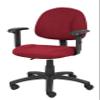 BOSS Office Products Perfect Posture Delux Fabric Task Chair with Adjustable Arms in Burgundy (B316-BY) view 4