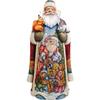 G. Debrekht Designocracy Sharing Joy Village Santa Hand-Painted Wood Carved Masterpiece - 215620 view 1