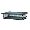 HY-C BBT1421K BigTop Multi-Flue Chimney Cover, Black Galvanized Steel, 8" H x 14" x 21" - with Minimum 17" x 24" Required Overall Chimney Dimension view 1