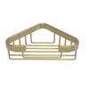 Allied Brass BSK-10ST Corner Soap Shower Basket, Satin Brass view 1