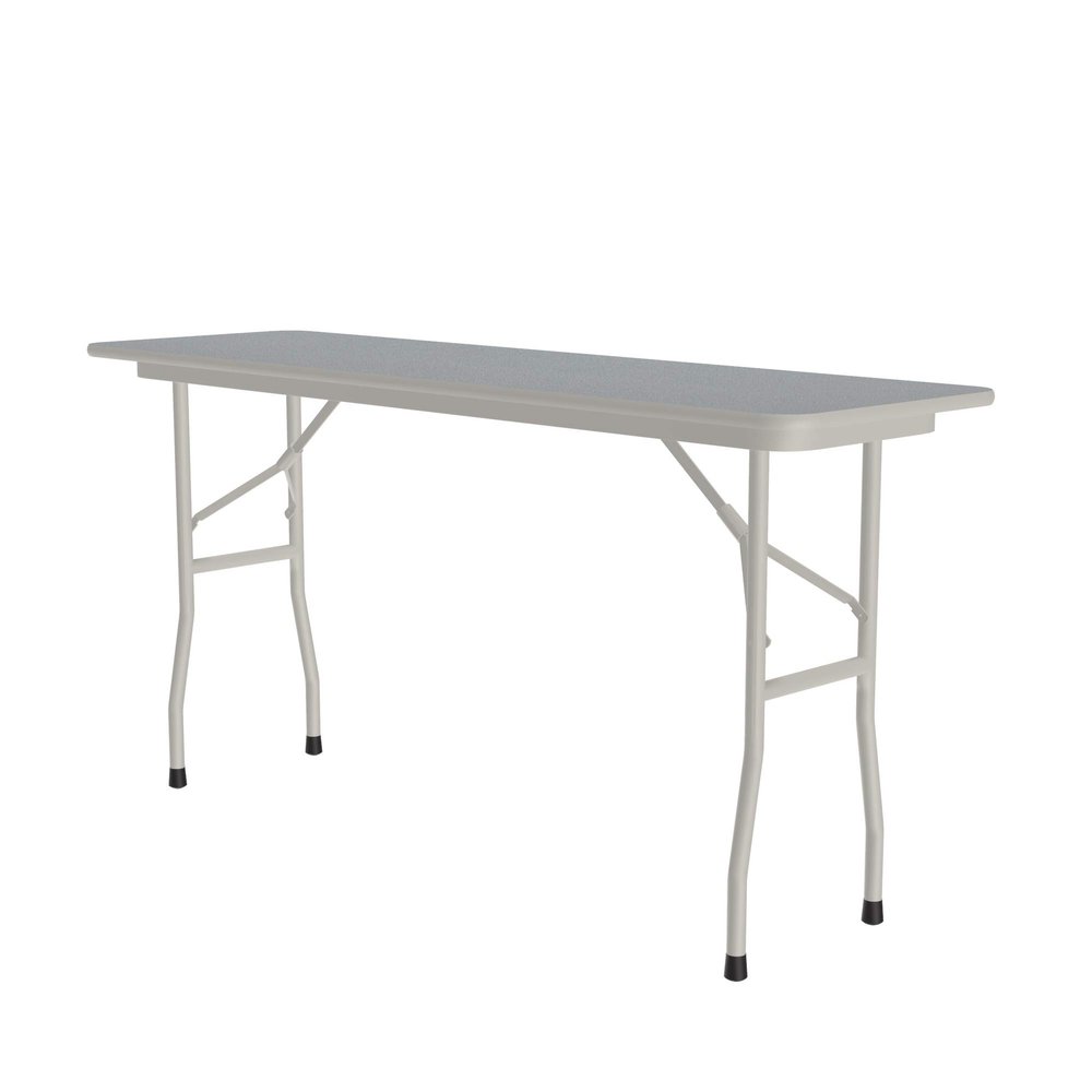 Correll 18"x72" Commercial Duty Folding Table, Gray Granite High Pressue Laminate Top, 3/4" Core (CF1872PX-15)
