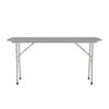 Correll 18"x72" Commercial Duty Folding Table, Gray Granite High Pressue Laminate Top, 3/4" Core (CF1872PX-15) view 3