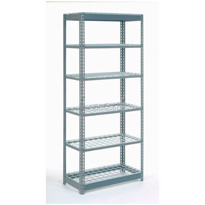 Global Industrial Boltless Heavy Duty Shelving 36"W x 24"D x 60"H, 6 Shelves, Wire Deck