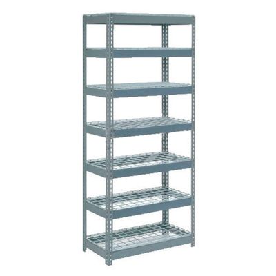 Global Industrial Boltless Extra Heavy Duty Shelving 36" W x 12" D x 96" H, 7 Shelves, Wire Deck