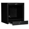 Global Industrial Counter Top CRT Security Computer Cabinet, Black, 24-1/2"W x 22-1/2"D x 27"H view 2