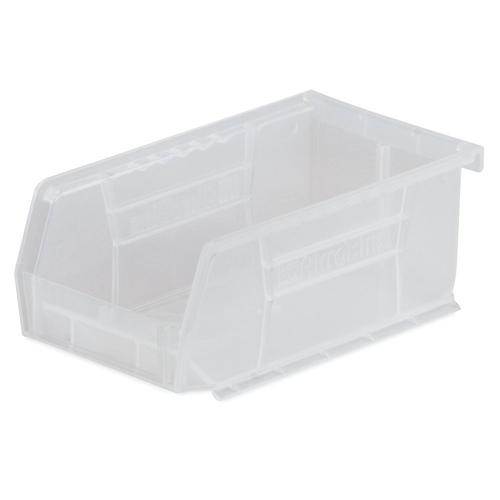 Bin [Set of 24] Color: Clear, Size: 3" H x 4.13" W x 7.38" D