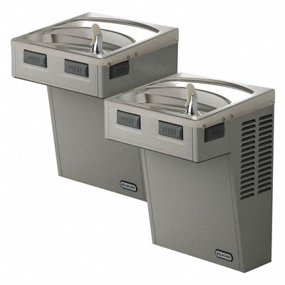 Elkay EMABFTL8LC Wall Mount Bi-Level ADA Cooler, Non-Filtered 8 GPH Light Gray Granite