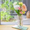 Aderia 7971 Glass Vase, Flower Vase, Diameter 5.3 x Height 9.3 inches (13.4 x 23.5 cm), Pink, Made in Japan view 2