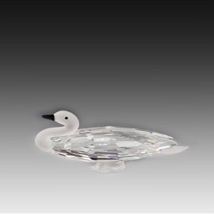 ASFOUR CRYSTAL 914-65 3.34 L x 1.88 H in. Crystal Duck Birds Figurines