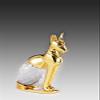 ASFOUR CRYSTAL 370-50 4.01 L x 2.16 H in. Crystal Egyptian Cat Egyptian Figurines view 1