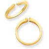 14K Gold 4 Prong Knife Edge Half Round Ring Shank view 1