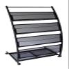 Signworld Mobile Literature Magazine Rack Brochure Holder 4 shelf view 1