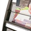 Signworld Mobile Literature Magazine Rack Brochure Holder 4 shelf view 3
