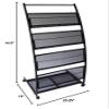 Signworld Mobile Literature Magazine Rack Brochure Holder 4 shelf view 4