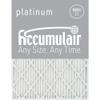 20X25X1 (19.75 x 24.75) Accumulair Platinum 1-Inch Filter (MERV 11) (4 Pack) view 1