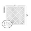 20X25X1 (19.75 x 24.75) Accumulair Platinum 1-Inch Filter (MERV 11) (4 Pack) view 2