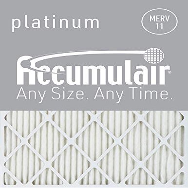 16X20X1 (15.75 x 19.75)Accumulair Platinum 1-Inch Filter (MERV 11) (4 Pack)