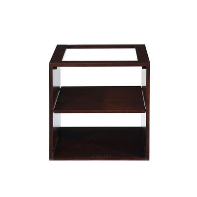 Xylem 20-Inch Blox Vanity Shelf, Dark Walnut