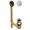 Westbrass Pull & Drain Bath Waste - 14" Make-Up, 17 Gauge Tubing, Polished Nickel, D3262-05 view 1