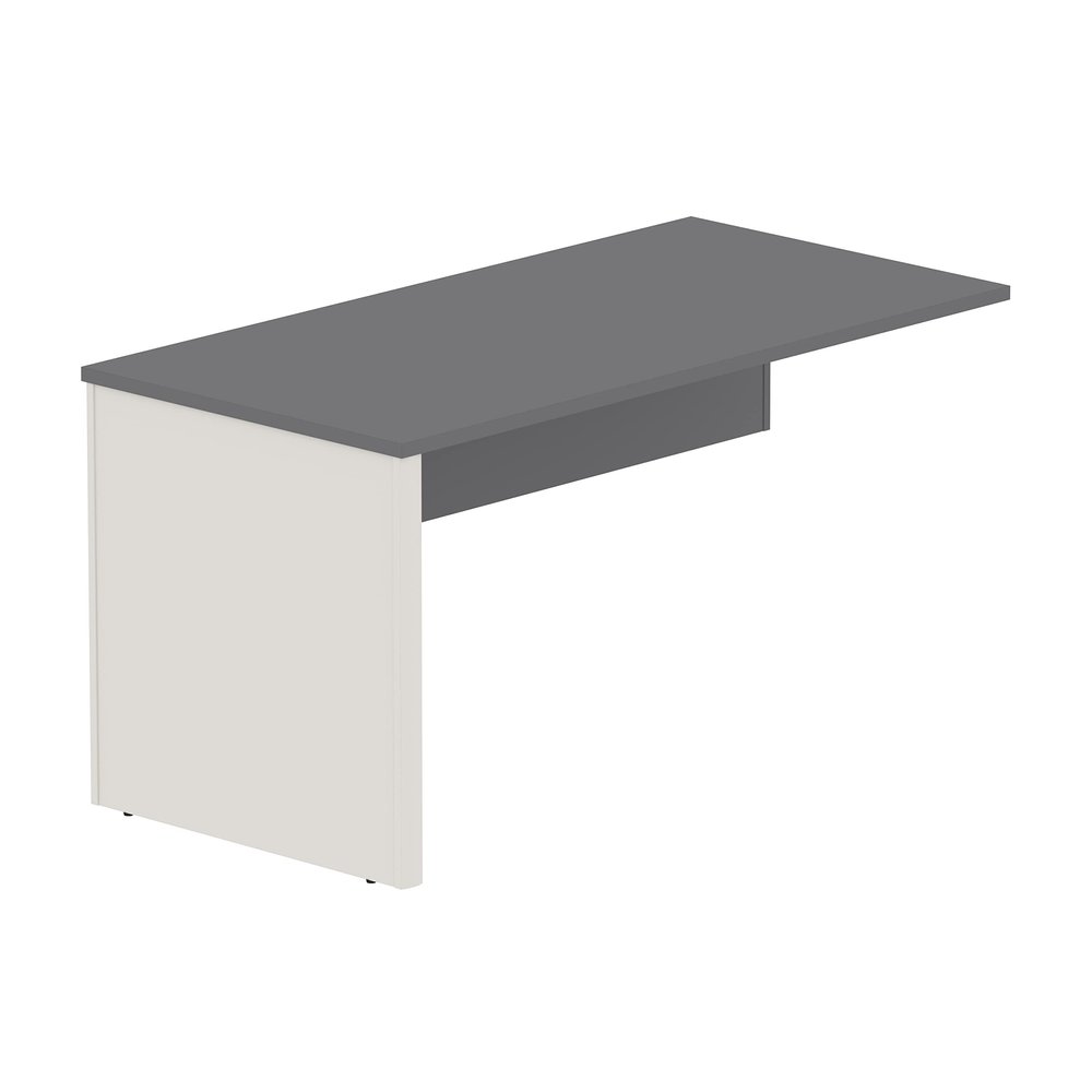 Bestar Connexion Return Table, 60W, Slate & Sandstone