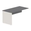 Bestar Connexion Return Table, 60W, Slate & Sandstone view 1