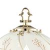 Regency Hill Traditional Accent Table Lamp 15" High Polished Brass Gold Floral Etched Art Glass Shade Touch On Off Decor for Bedroom House Bedside Nightstand Home Office view 3