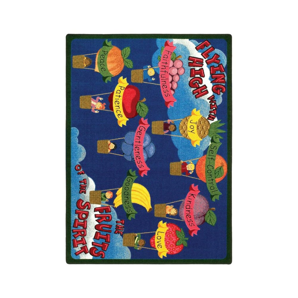 Faith Based Fruits of the Spirit Kids Rug