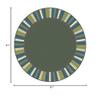 Joy Carpets Kid Essentials Clean Green Rug, Soft, 7'7" Round view 2