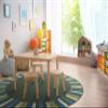 Joy Carpets Kid Essentials Clean Green Rug, Soft, 7'7" Round view 4