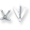 14K White Gold 4 Prong Round Peg High Heavy Head 5.2mm view 1