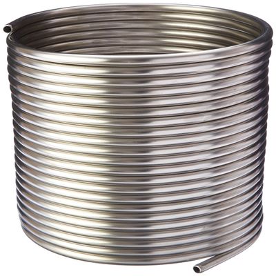 HomeBrewStuff Stainless Steel Tubing Coil - 3/8" x 50' - DIY Chiller, HERMS, or Moonshine Snake