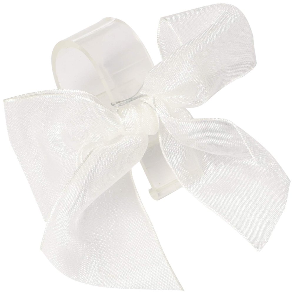Amscan White Bow Table Clips | 4 pcs | Wedding and Engagement Party